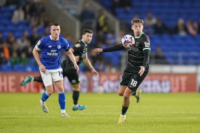 Elias Sorensen was recalled to Pompey's side for the trip to Cardiff. Picture: Jason Brown/ProSportsImages