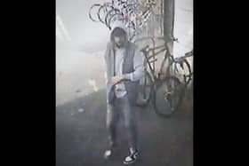Police want to speak to this man after a bike was stolen on Thursday, September 12 outside University Library on Cambridge Road.