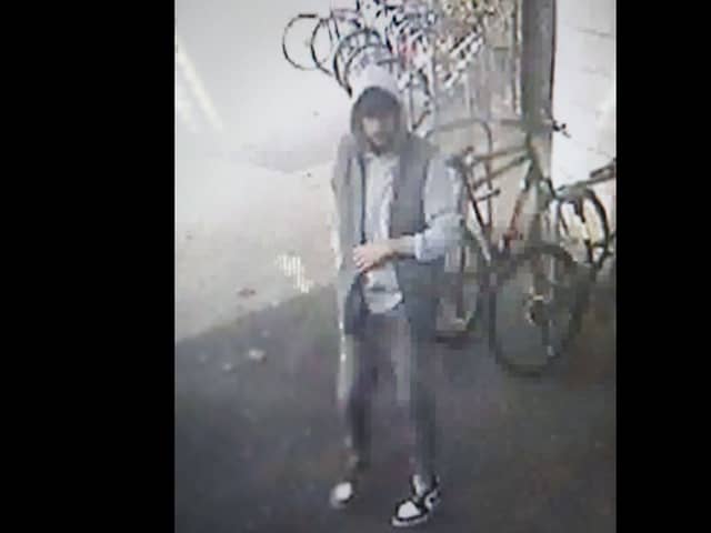 Police want to speak to this man after a bike was stolen on Thursday, September 12 outside University Library on Cambridge Road.