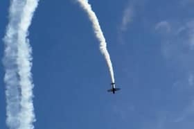 Daz Gilbert filmed this pilot performing some remarkable aerial acrobatics in a plane above Wincobank, Sheffield