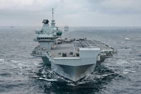 HMS Prince of Wales will be returning to Portsmouth after Exercise Strike Warrior came to an end, with HMS Prince of Wales working alongside American, RAF and Royal Fleet Auxiliary forces, Two Carrier Strike groups come together. UK Carrier Strike Group and Carrier Strike Group-8 position in close to for a task force photograph with USS Harry S Truman.