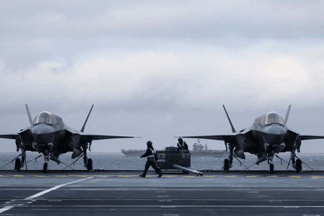 Multiple F-35 fighter jets were tasked with carrying out a range of exercises.