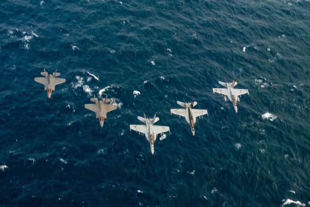 F-35 fighter jets operating during Exercise Strike Warrior.