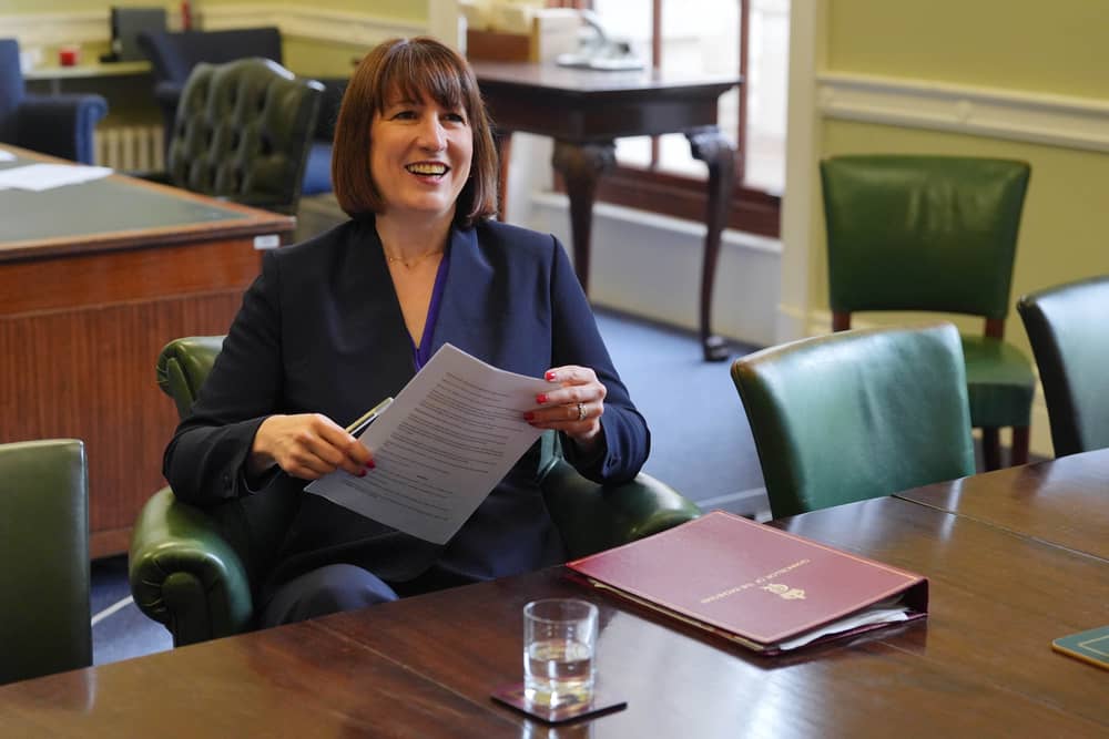 Chancellor Rachel Reeves prepares to give a speech at the Treasury in July 2024 (Photo: Jonathan Brady - Pool/Getty Images)