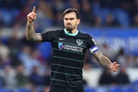 Marlon Pack picked up his third yellow card of the season against Swansea City. The Pompey skipper must avoid repeating that in the next two games. (Getty Images)