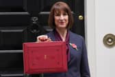 Chancellor of the Exchequer Rachel Reeves confirmed that the MoD's budget will increase by £2.9bn, while setting out a path to increase defence spending to 2.5 per cent of GDP in the future. Pictured is her posing outside 11 Downing Street, London, with her ministerial red box, before delivering her Budget in the Houses of Parliament.