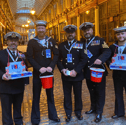 Marine and Air Engineers from HMS Sultan at Leadenhall Market for the Royal British Legion’s Poppy Appeal, during London Poppy Day 2023.