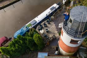 Phil Austin has built a lighthouse in the middle of Salford - 30 miles away from the nearest coast.