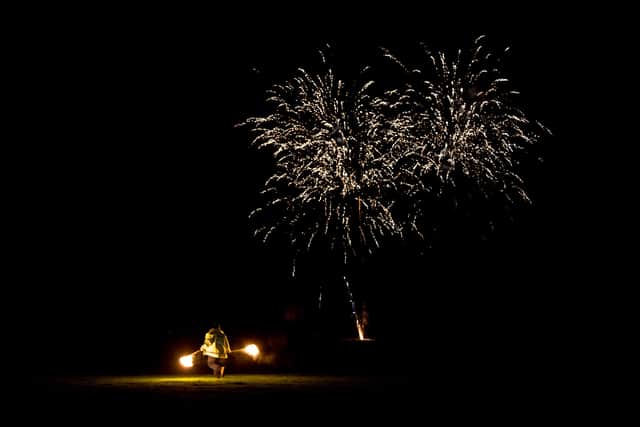 Bonfire Night is celebrated with firework displays across the UK.