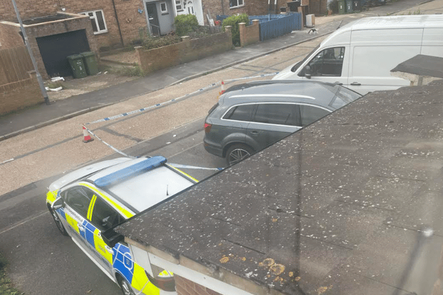 Police in Cinderford Close