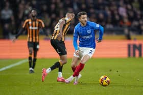 Jordan Williams is recalled to Pompey’s starting XI at Plymouth. Picture: Jason Brown/ProSportsImages