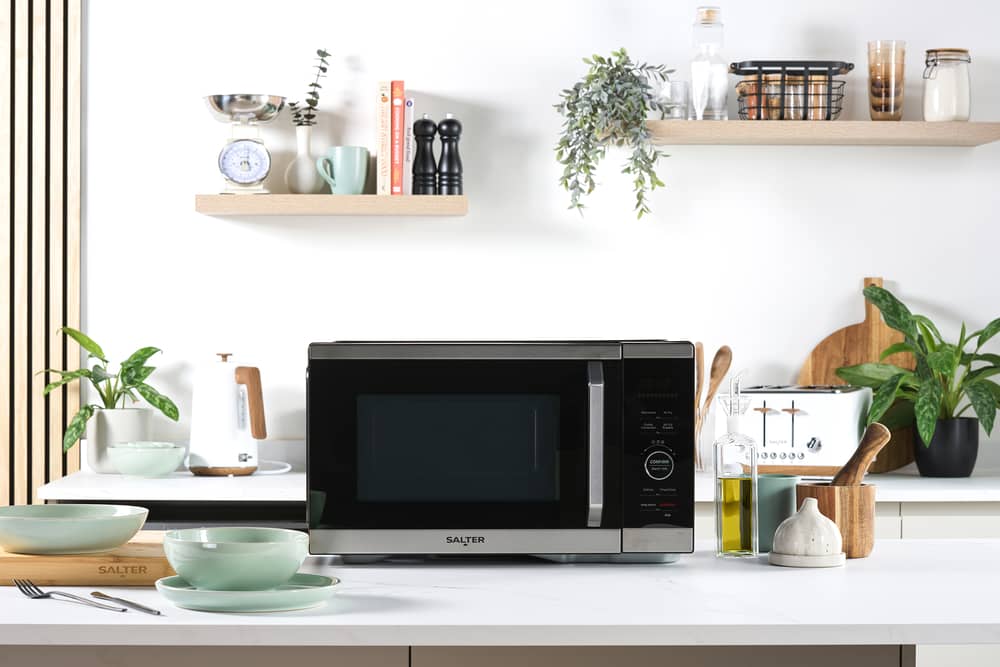 The Salter Duowave is a great space-saving device