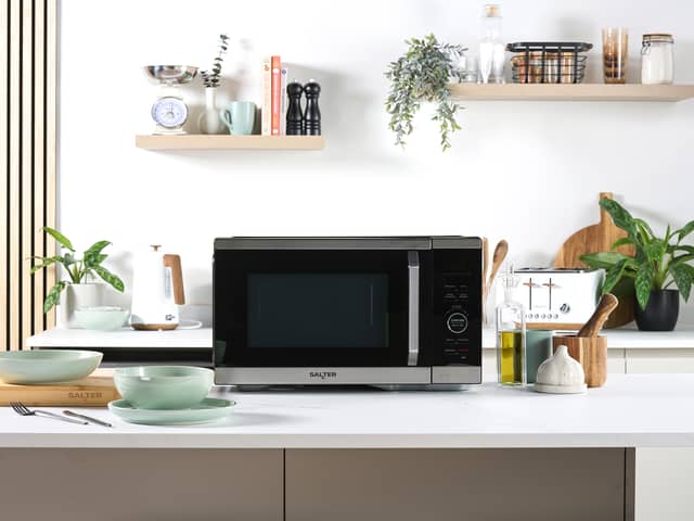 The Salter Duowave is a great space-saving device