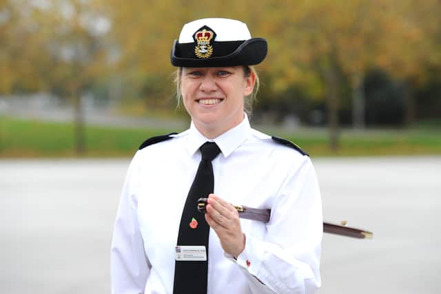 Pictured is: CPO WS Tara Evans, Chief Instructor.