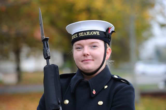 Lauren Hodkinson, AB, of Southsea. She will be marching in London for the first time.