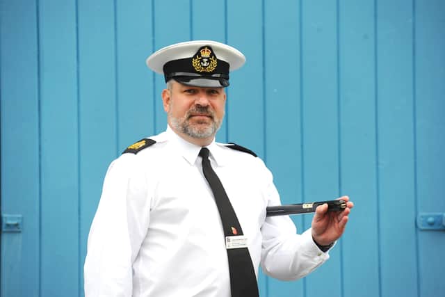 WO1 Glynn Moffat, State Ceremonial Training Officer.