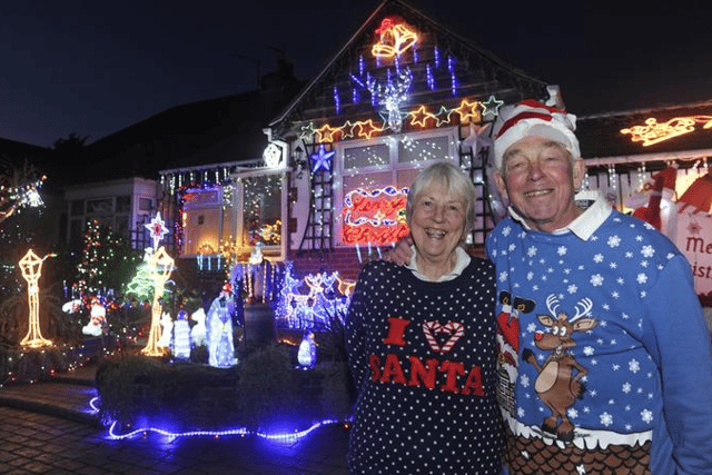 In 2017, Bill and Barbara Wright raised money for Queen Alexandra Hospital by decorating their home with incredible Christmas lights.