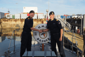 Royal Navy Lieutenant, Lt Jack Mason, has assumed Command of the Portsmouth-based P2000 vessel HMS Dasher - taking the reins from Lt Henry Edwards.