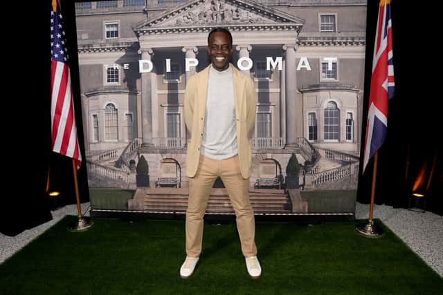 Ato Essandoh plays Stuart Heyford in The Diplomat on Netflix. Photo: Presley Ann/Getty Images for Netflix