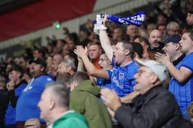 Pompey fans made their presence felt at Plymouth on Tuesday night