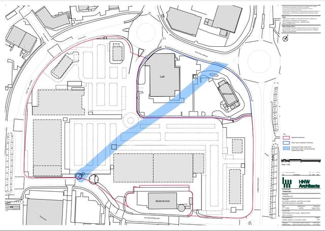 Potential layout of Waterloo Park in Waterlooville