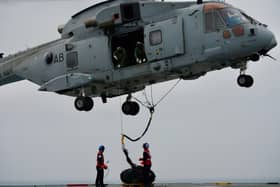 Pilots aboard HMS Queen Elizabeth have been undertaking aviation drills after leaving Portsmouth earlier this week.