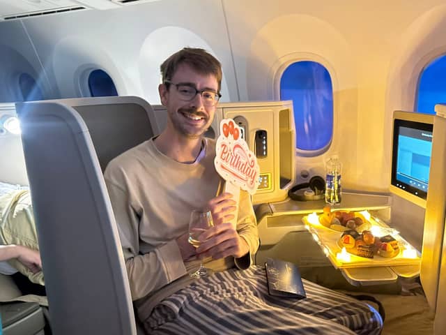 Here's how I spent my 31st birthday on a 14-hour flight from Ho Chi Minh to London in Vietnam Airlines' business class - all the perks, surprises and complimentary cocktails that entailed.
