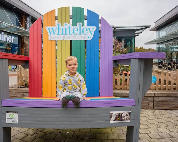 Ellis Treeby, 7, was appointed as Whiteley Shopping Centre's chief fun officer two years ago