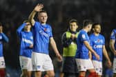Pompey striker Colby Bishop celebrates his goalscoring return against Preston North End. Pic: Jason Brown/ProSportsImages