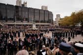 Remembrance Sunday parade in Guildhall Square, Portsmouth