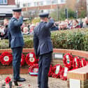 Gosport Remembrance Sunday parade at Gosport War Memorial Hospital.