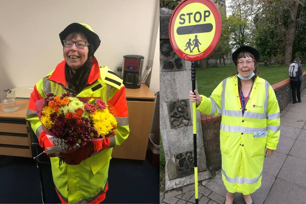 One of the city’s longest serving crossing patrol officers, Mandy Taylor, is hanging up her lollipop after 43 years of keeping the community safe.