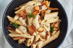 Gareth chose a mushroom pasta dish for one of his four meals