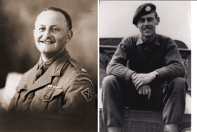 Two soldiers from Hampshire who died in the Korean War have had their graves identified after 73 years. From L: Major Patrick Angier and Sgt Donald Northey, from Portsmouth.