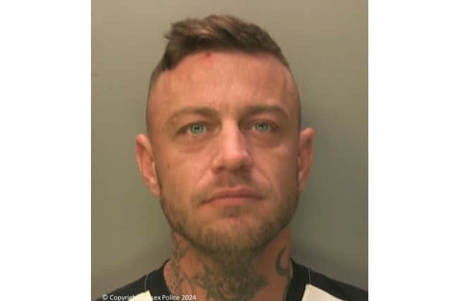 A Chichester man has been jailed for a number of domestic abuse offences.
Pictured: Dean Cunningham