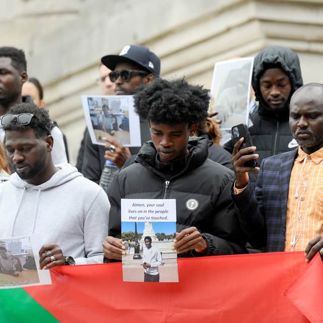 A vigil was held for Aimen Ahmed on Friday, August 4, 2023, in Guildhall Square, Portsmouth.
Picture: Sarah Standing (040823-349)