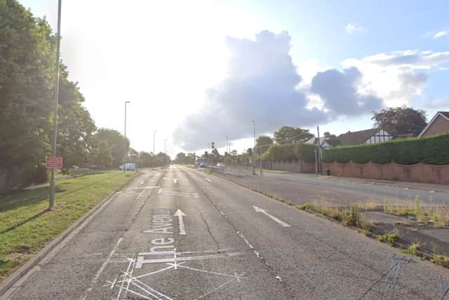 A crash on The Avenue in Fareham has led to a 200 metre "trail of destruction" as emergency services attend in the middle of the night.