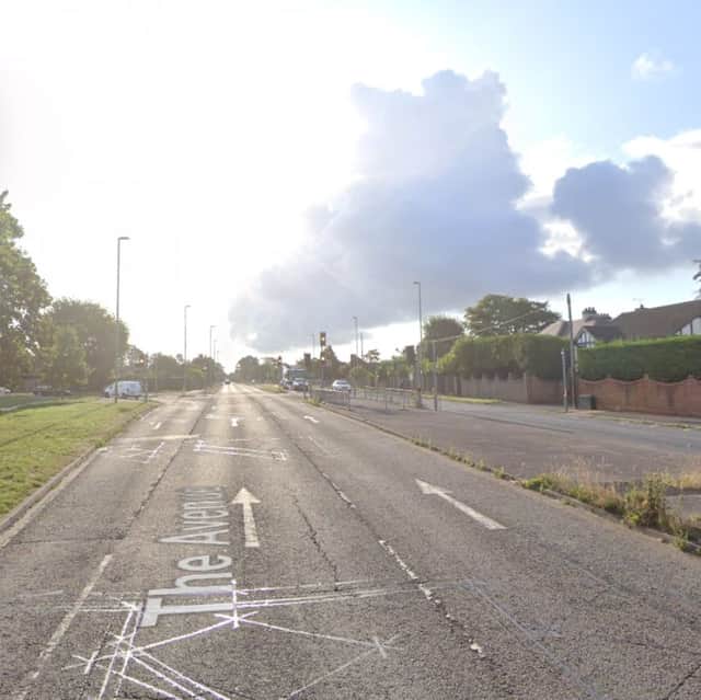 A crash on The Avenue in Fareham has led to a 200 metre "trail of destruction" as emergency services attend in the middle of the night.