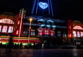 Magical light display welcomes Strictly Come Dancing to Blackpool Tower. Credit: Lucinda Herbert