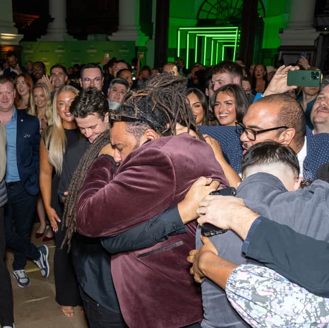 Natty Crutchfield celebrates after being announced Uber Eat's Restaurant of the Year 2024.