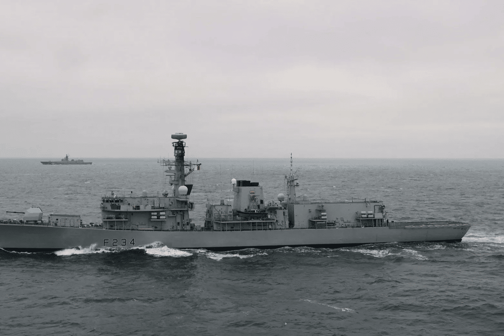 Portsmouth-based Royal Navy frigate HMS Iron Duke monitored RFS Golovko and a total of two Russian task groups as they sailed through the English Channel. RAF jets were also deployed to keep an eye on aircraft.