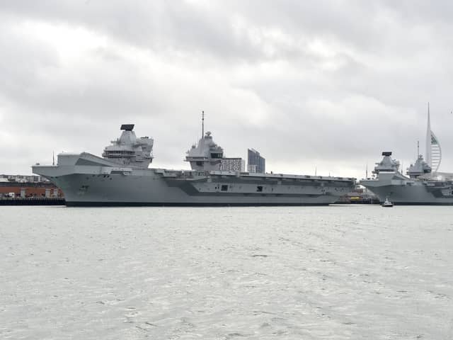 HMS Queen Elizabeth and HMS Prince of Wales have an out of service date of 2069.