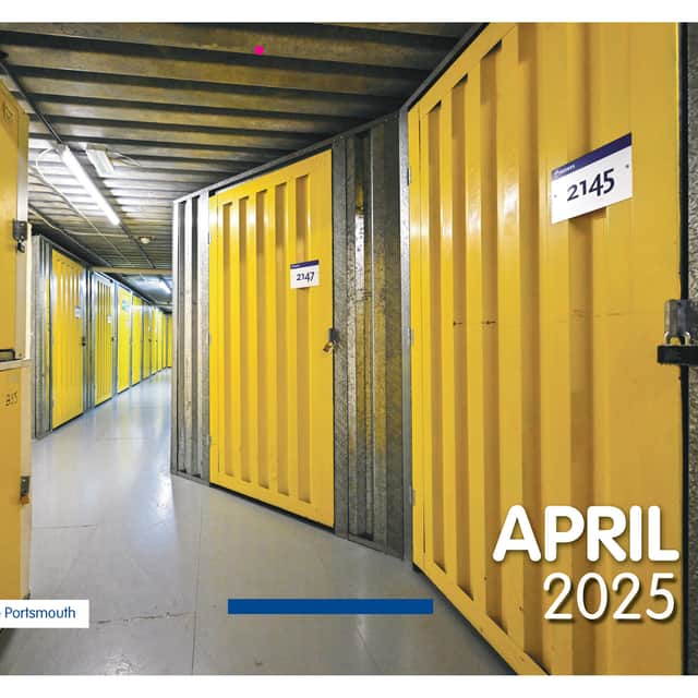 Portsmouth has been selected as Mr April in Access Self Storage's self titled 'most boring calendar ever'.