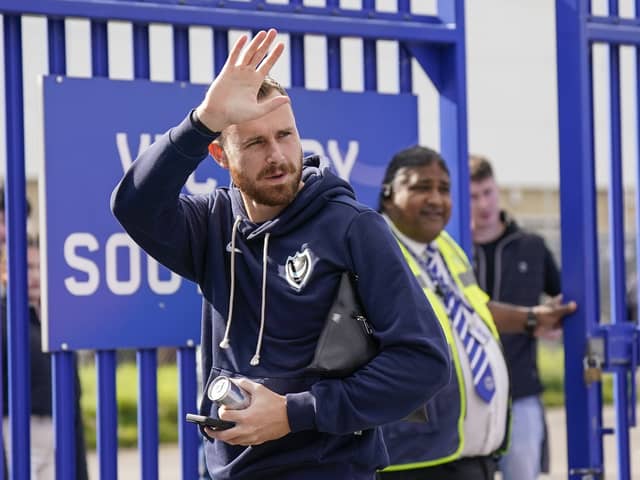 Pompey boss John Mousinho faces a call over whether to include Will Norris at Blackburn, after he was left out of the squad against Preston. Pic: Jason Brown/ProSportsImages