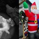 Thief steals giant Santa from charity Christmas display.