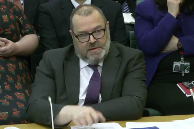 David Williams CB, Permanent Secretary, Ministry of Defence, said money previously allocated to the MoD was only focused on "short term" projects.