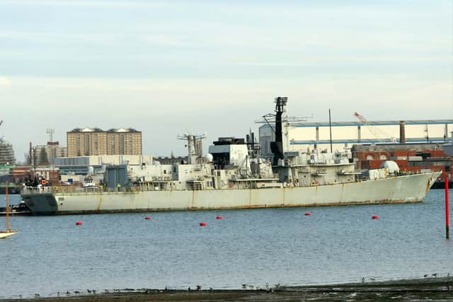 The future of the former Royal Navy Type 23 frigate HMS Montrose remains in doubt after not being sold while being put out for tender. Pictured: Ex-Montrose sailing near Portsmouth on November 11, 2024.