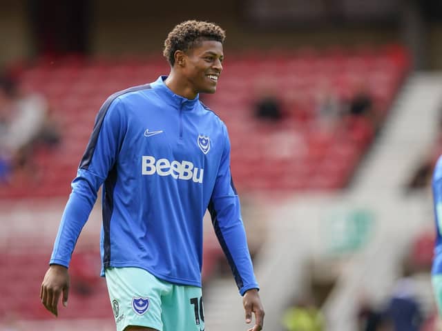 Pompey boss John Mousinho has reacted to Kusini Yengi's outspoken comments on Championship rivals. Pic: Jason Brown.