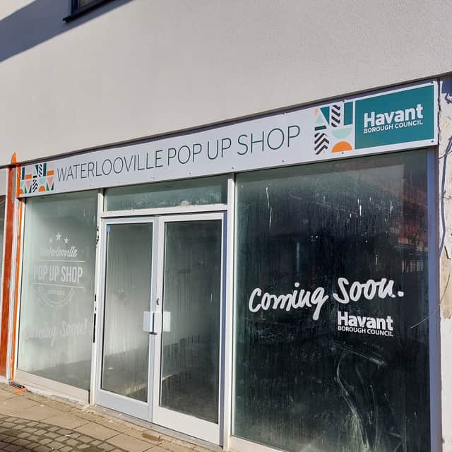 Havant Borough Council have launched a Pop Up Shop scheme in Waterlooville and are inviting people to apply for short term tenancies between four weeks and three months/