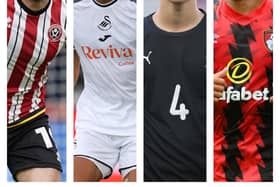 From left to right: Jack Robinson, Nathan Wood, Tyler Bindon and James Hill could be January defensive options for Pompey.